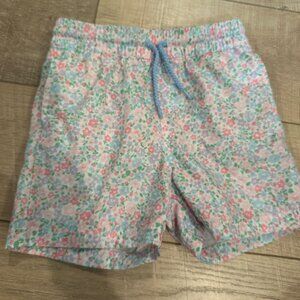 The Beaufort Bonnet Company boys Floral Swim Shorts Built-In Liner Pink 3T